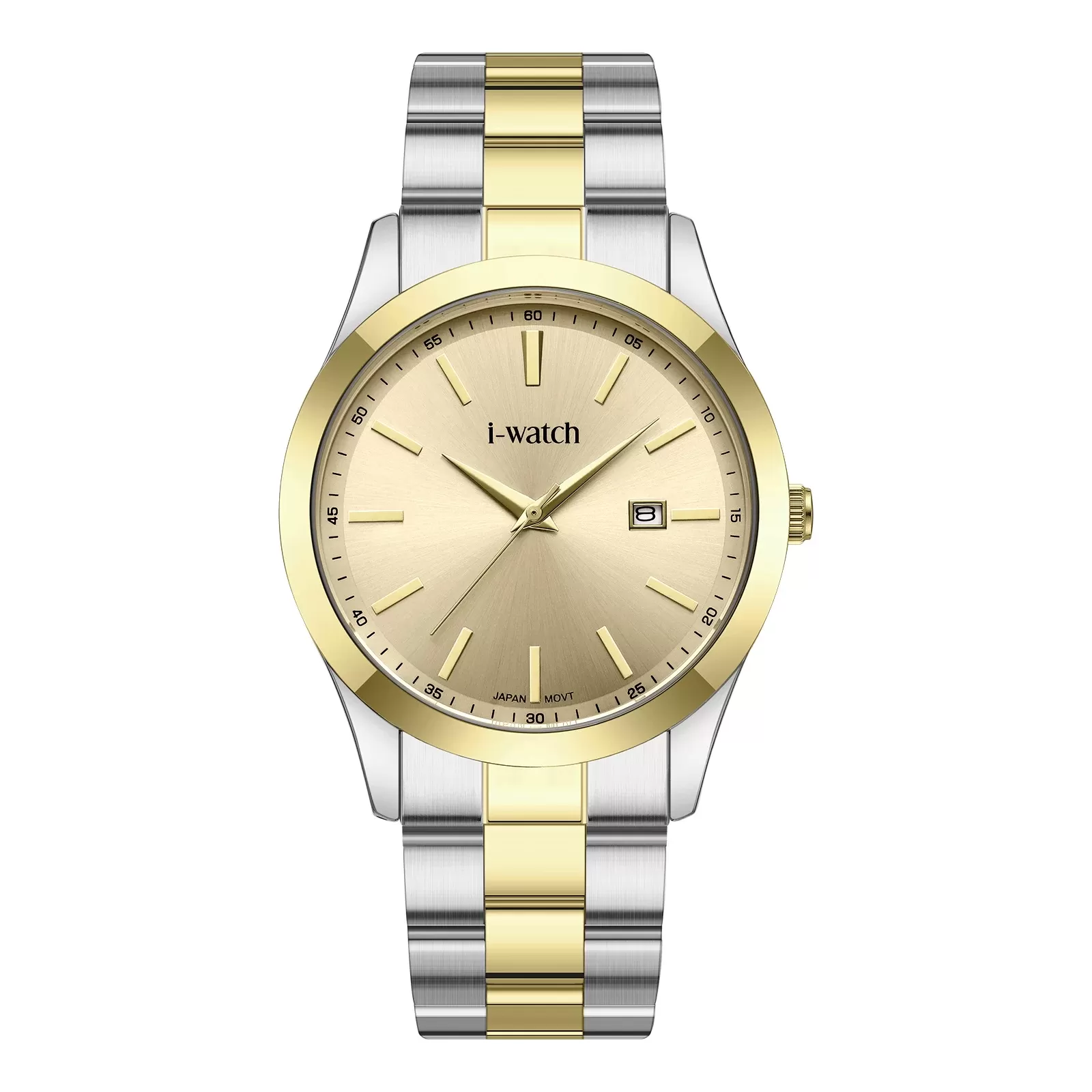 ساعت مچی iWatch مدل 190335M بند استیل طلایی