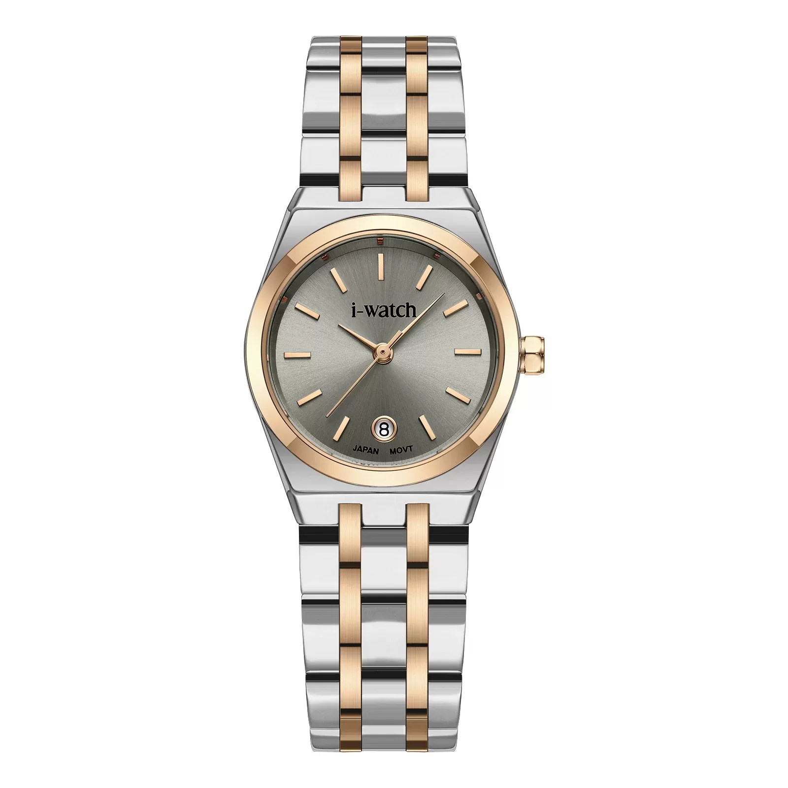 ساعت مچی iWatch مدل 190331L طلایی بند استیل