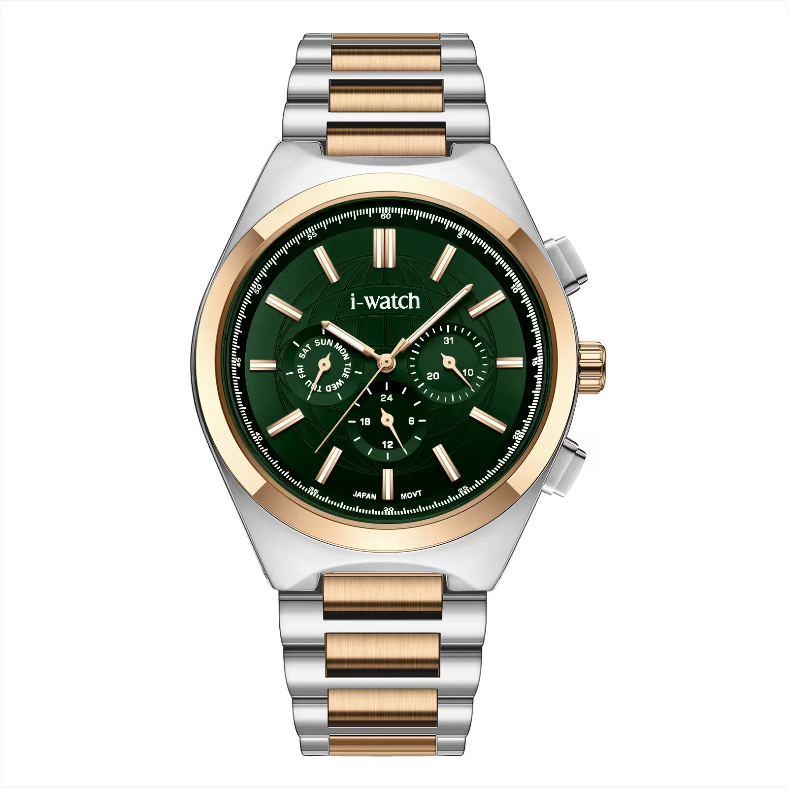 ساعت مچی برند iWatch مدل 190328M طلایی بند استیل